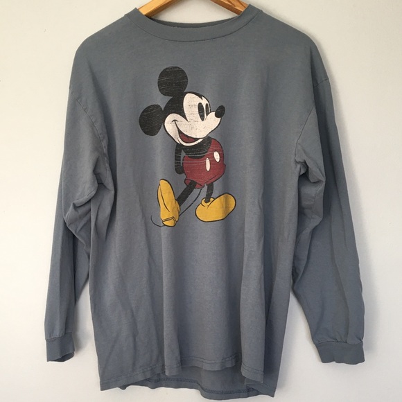 Disney Tops - Vintage 80’s Mickey Mouse Long Sleeve Tee